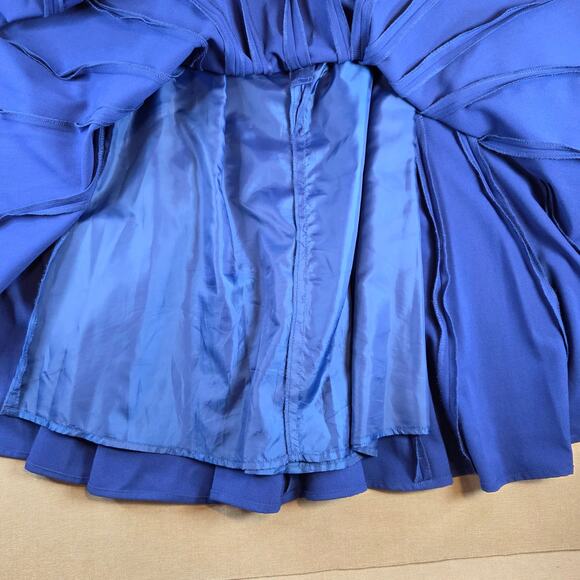Calvin Klein Blue Fit & Flare Dress Women’s Size 2 Sleeveless Lined Cocktail - Picture 9 of 11